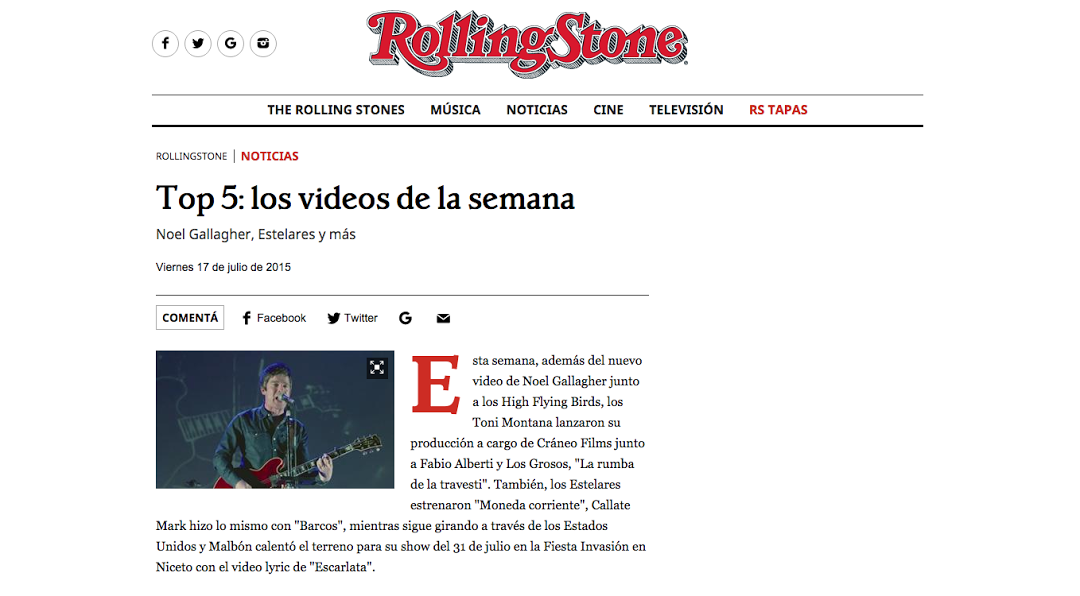 Rolling Stone /// ToniMontaña